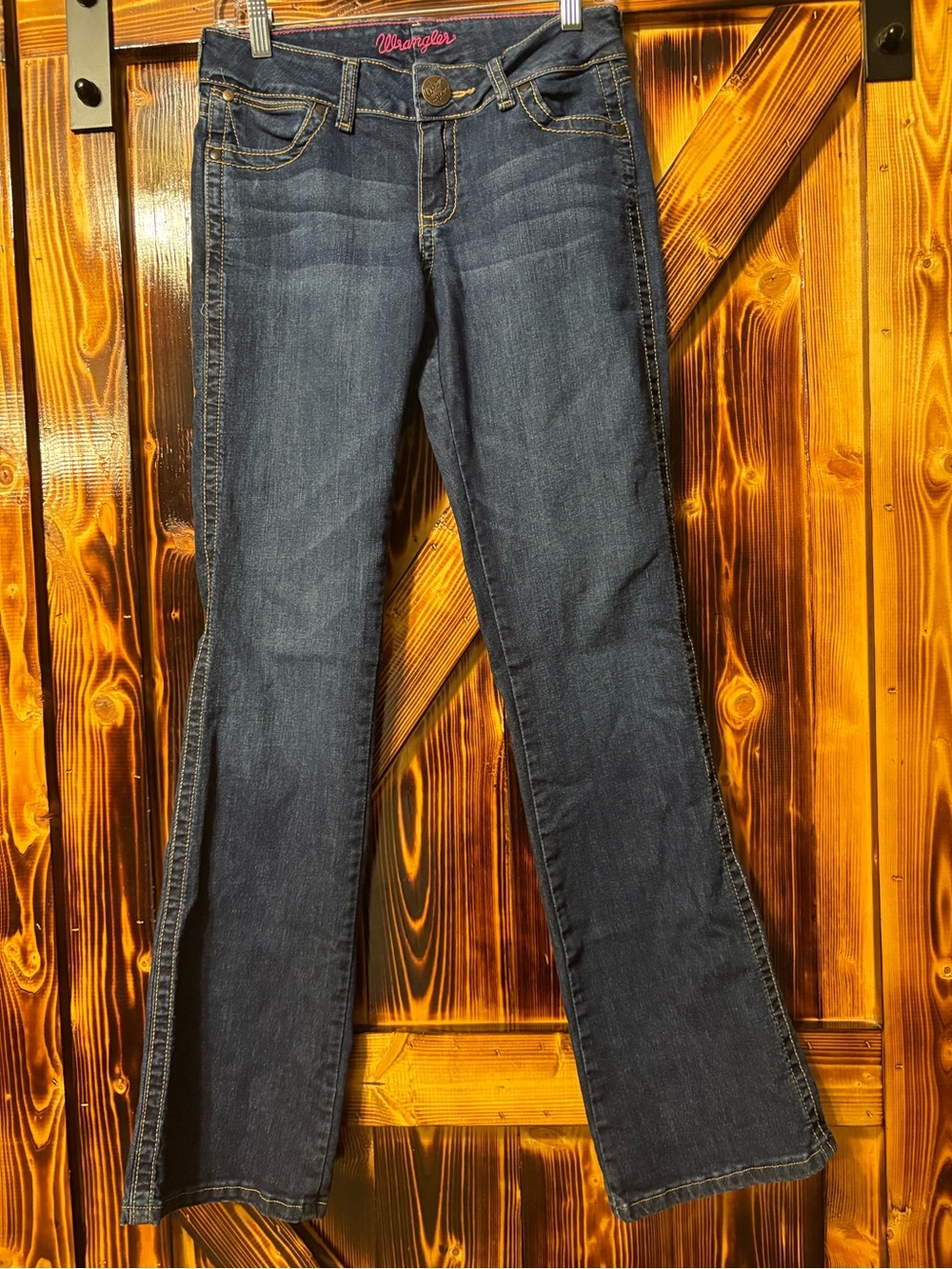 Wrangler Women’s Dark Blue Bootcut Jeans size 3/4X34